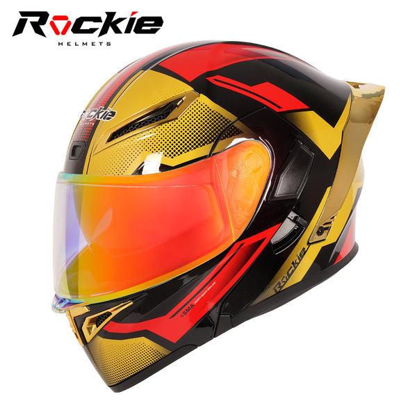 Rockie helmet R5 (Asics) Motocycle Dual Visor Flip up helmets