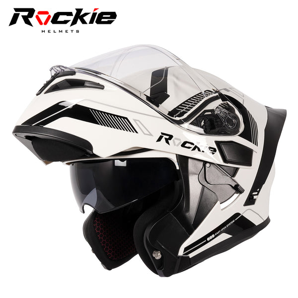 Rockie helmet R5 (Classic) Motocycle Dual Visor Flip up helmets