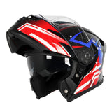 Rockie Helmet R12 Motocycle Dual Visor Flip up helmets Modular Helmet #2
