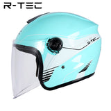 R-tec helmet 828 Motocycle Open Face Helmet(Sky Blue)