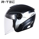 R-tec helmet 828 Motocycle Open Face Helmet(Grey)