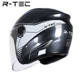 R-tec helmet 828 Motocycle Open Face Helmet(Grey)