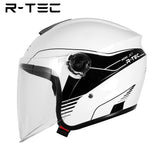 R-tec helmet 828 Motocycle Open Face Helmet(White)