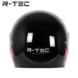 R-tec helmet A65 Motocycle Full Face Helmet(Black Red)