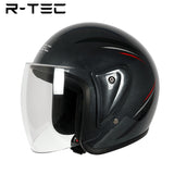 R-tec helmet A66 Motocycle Open Face Helmet(Grey)