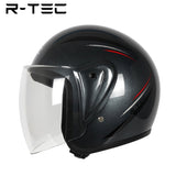 R-tec helmet A66 Motocycle Open Face Helmet(Grey)