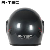 R-tec helmet A66 Motocycle Open Face Helmet(Grey)