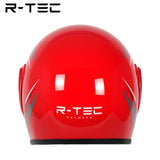 R-tec helmet A66 Motocycle Open Face Helmet(Red)