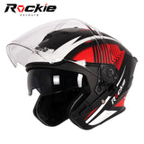 Rockie helmet R3(Assassin) Motocycle dual visor half face helmet