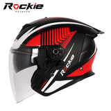 Rockie helmet R3(Assassin) Motocycle dual visor half face helmet