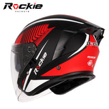 Rockie helmet R3(Assassin) Motocycle dual visor half face helmet