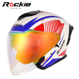 Rockie helmet R3(Assassin) Motocycle dual visor half face helmet