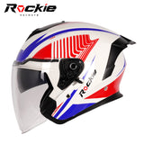 Rockie helmet R3(Assassin) Motocycle dual visor half face helmet
