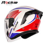Rockie helmet R3(Assassin) Motocycle dual visor half face helmet