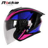 Rockie helmet R3(Assassin) Motocycle dual visor half face helmet