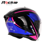 Rockie helmet R3(Assassin) Motocycle dual visor half face helmet