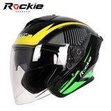 Rockie helmet R3(Assassin) Motocycle dual visor half face helmet
