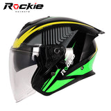 Rockie helmet R3(Assassin) Motocycle dual visor half face helmet