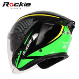 Rockie helmet R3(Assassin) Motocycle dual visor half face helmet
