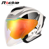 Rockie helmet R3(Assassin) Motocycle dual visor half face helmet