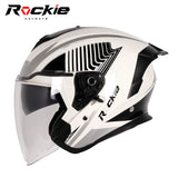 Rockie helmet R3(Assassin) Motocycle dual visor half face helmet