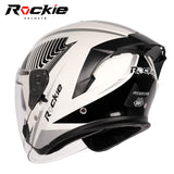 Rockie helmet R3(Assassin) Motocycle dual visor half face helmet