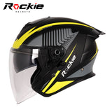 Rockie helmet R3(Assassin) Motocycle dual visor half face helmet