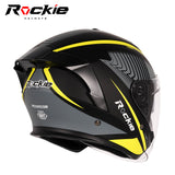 Rockie helmet R3(Assassin) Motocycle dual visor half face helmet