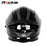Rockie helmet R7(Navigator) Motocycle Dual Visor Full Face Helmet(Black Grey)