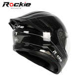 Rockie helmet R7(Navigator) Motocycle Dual Visor Full Face Helmet(Black Grey)