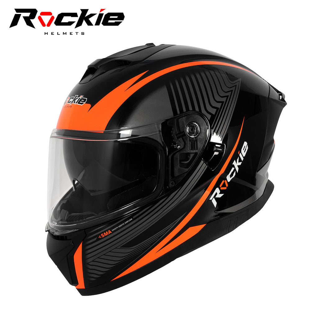 Rockie helmet R4 (Assassin) Motocycle Dual Visor Full Face Helmet(Blac – Rockie Helmets