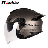 Rockie helmet R6 Motocycle dual visor half face helmet